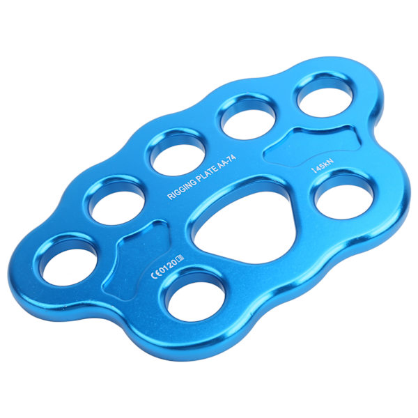 45KN 8-huls rigplade Multi Anchor Split Divide Connector til bjergbestigning udendørsaktiviteter