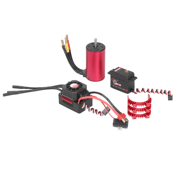 SURPASS HOBBY Combo 3665 2900KV borstlös motor 80A ESC 9KG Servo 25T metall svängarmsset