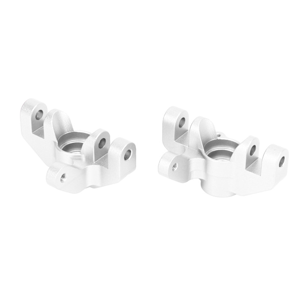 2st RC Styrkopp Professionell Aluminiumlegering Styrkopp för LOSI Hammer Rey U4 Rock Racer 1/10 RC Car Silver