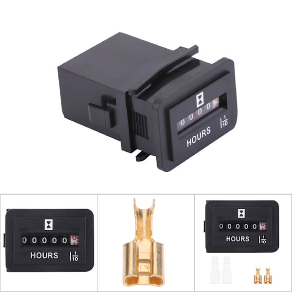DC 6-80V mekanisk timmätare för dieselbensinmotorgenerator Motorbåt HM001