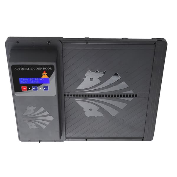 Automatic Chicken Coop Door USB Horizontal Opening Automatic Chicken Coop Door Opener with Timer Black