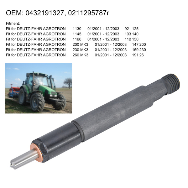 Dieselmunstycke bränsleinsprutare 0432191327 Passar för DEUTZ FAHR AGROTRON