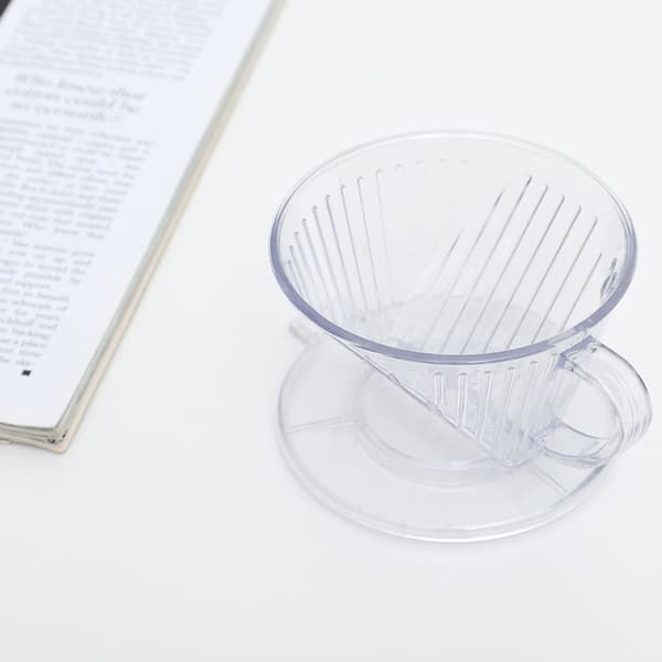 Konisk kaffebrygger Filterkop Dripper Genanvendelig serveringskrus (Transparent S)