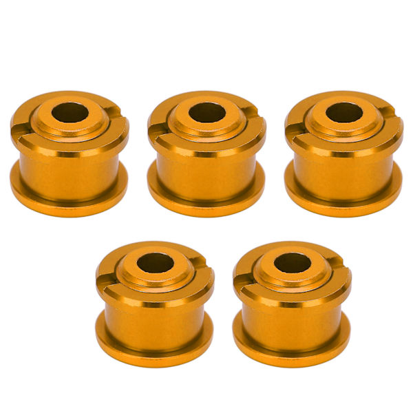 5 stk enkle kjedebolter Veivsatsmutter Aluminiumlegering Kjedehjulsskruer for Mountainbike Gull