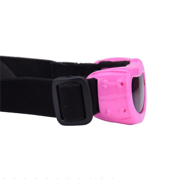 Utomhushundsolglasögon Anti-uv Ögonskyddsglasögon Vattentät Vindtät Anti-dimma för små husdjur Valp Hundkatt (svart) Pink