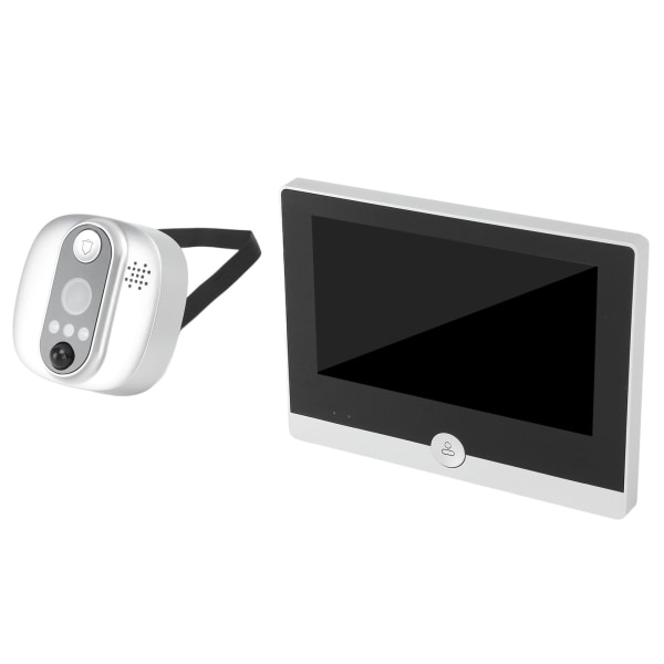 Trådløs videodørklokkekamera med 4,3 tommer farve-LCD-skærm WiFi Smart Motion Detection videodørklokke til hjemmets sikkerhed