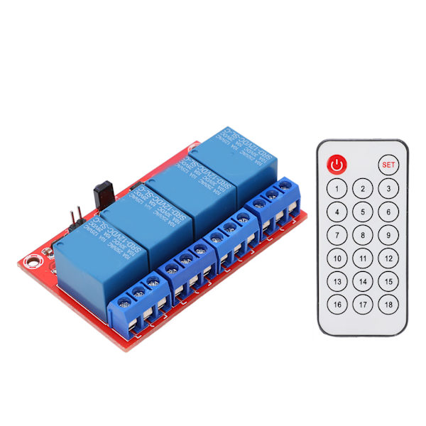 4-channel receiver relay module 4CH infrared remote control transmitter/receiver receiver switch set 12V