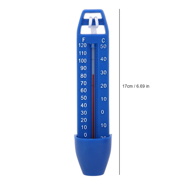 Pool flydende termometer Vandtermometer med snor swimmingpool spabadkar