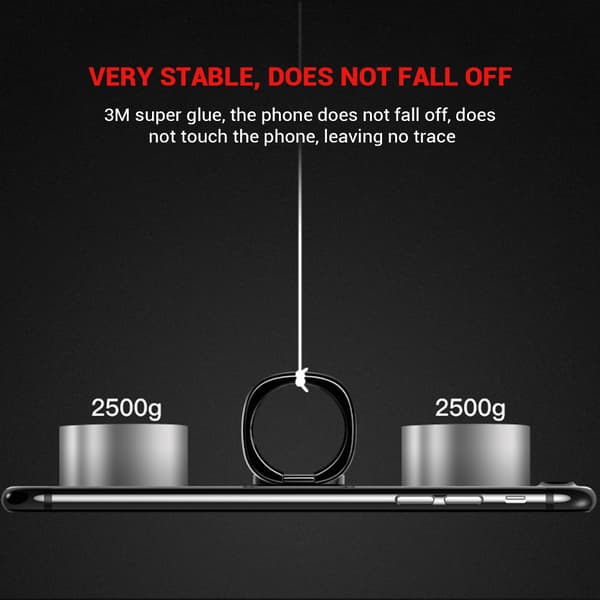 Mode Finger Telefon Holder Ring 360° Drejelig Telefon Finger Grip Support