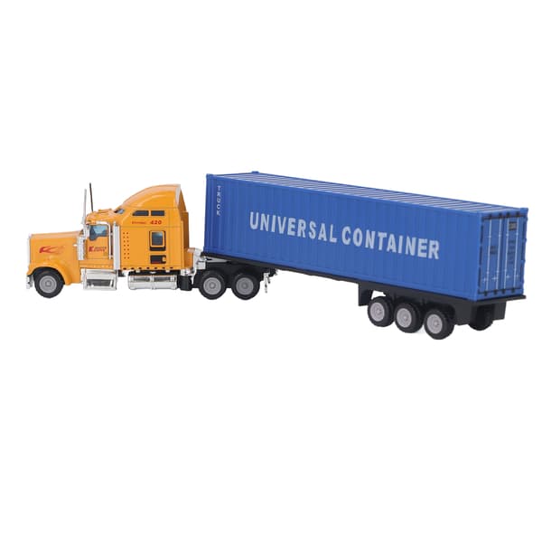 1:65 Containerbil Lekebil Legering Shell Vivid Container Traktor Trailer Modell Lekebil for barn Gutter Jenter Barn