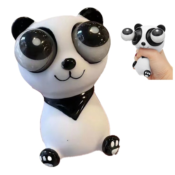 Stressiä lievittävä käsi-fidget-sensorinen lelu söpö kestävä pitkäkestoinen pop-out-silmät puristuslelut lapsille aikuisille Panda