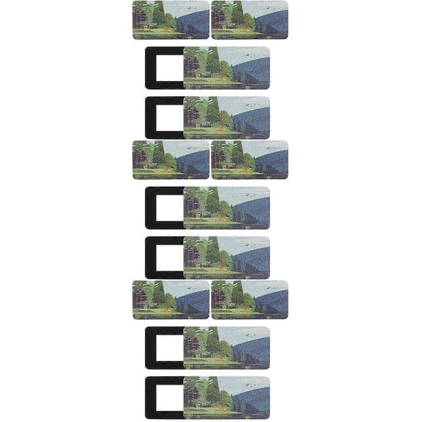 Beskyttelse til bærbar computerkamera, 12 stk. webcam-beskyttere i assorterede farver