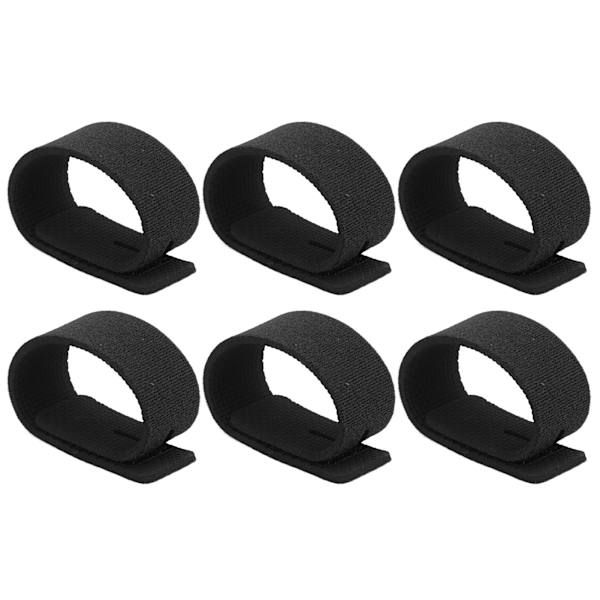 10 stk Fiske Stang Beltebånd Elastiske Remmer Fiskeutstyr Bånd Kabelbete Casting Spinning Fluestang Stangbånd Holder Svart