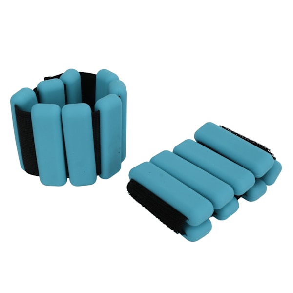 2 ST Silikonviktbärande armband Handledsvikter Armband Sportlöpande handled Ankelrem Blå