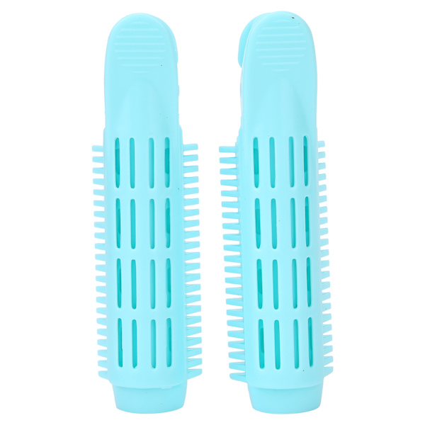 2 stk Hårklemmer Hår Volumgivende Curling Roller Naturligt Fluffy Hårklemme Styling Tool Blå
