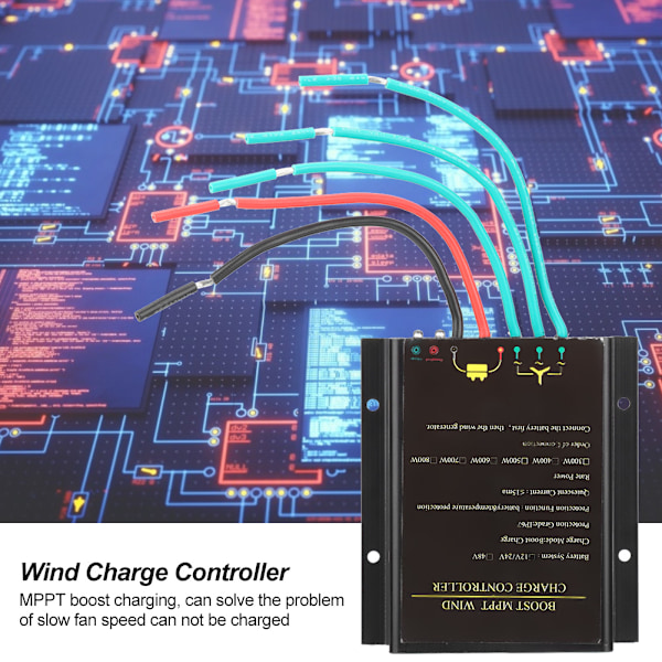 12V/24V vattentät vindturbinkontroller Boost MPPT vindladdningskontroll Strömregulator