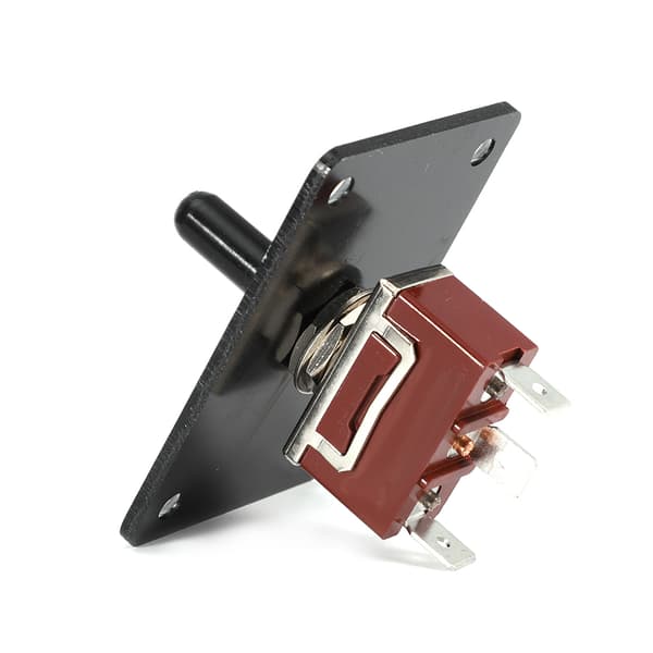 12V ankerwinch i aluminium med vippebryter for seilbåt