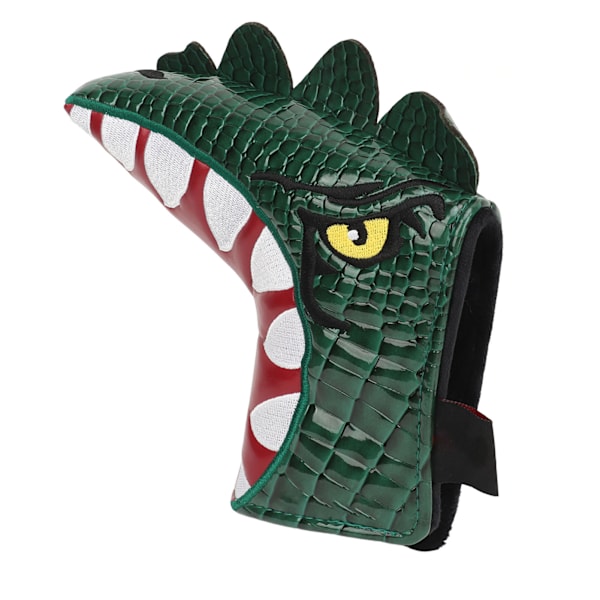 Dinosaurieformade golfputterhuvudskydd Headcover Golfbladsputteröverdrag PU Vattentätt tyg Mjukt foder