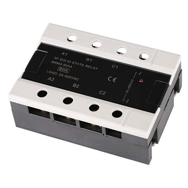 Belastning 24-480VAC Tre-faset Solid State Relæ (BRM3-80AA)