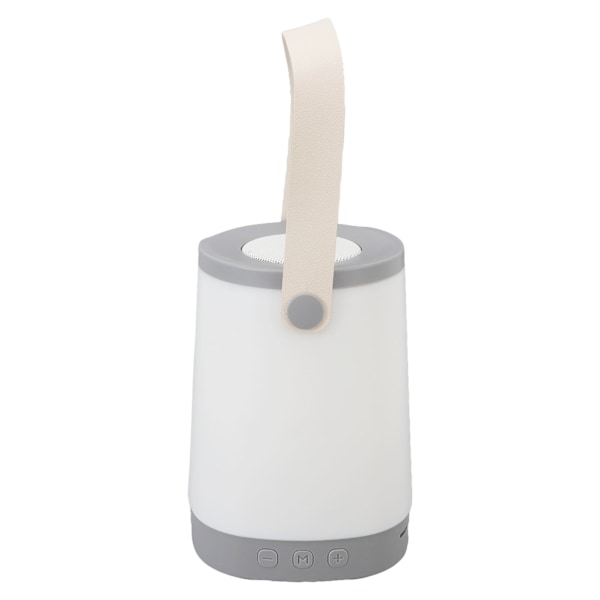 Lykta Bluetooth-högtalare HiFi Uppladdningsbar radiofunktion Trådlös utomhushögtalare med LED Ambient Light Handtag Grå