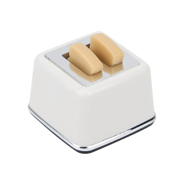 1:12 Miniature Hus Hvidt Brødmaskine Model Simulering Mini Sød Brød Dekoration Legetøj Hvidt Brødmaskine