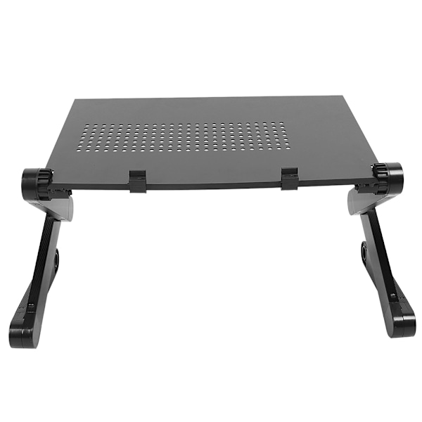 Aluminiumlegerings Seng Foldbar Laptop Notebook Justerbar Computer Skrivebordsbord Stativ Sort