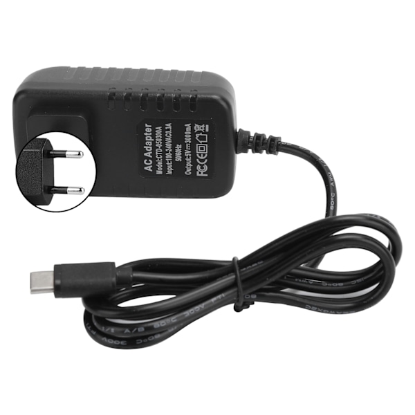 Virtalähde Raspberry Pi 4B:lle, 5V 3A, Type-C-liitäntä, Virtasovitin, Tietokoneen tarvikkeet, 100-240V (EU-pistoke)