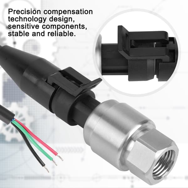 G1/4\" Tryktransducer Sensor Input 5V Output 0,5‑4,5V / 0‑5V til vand gas olie (0‑150PSI)