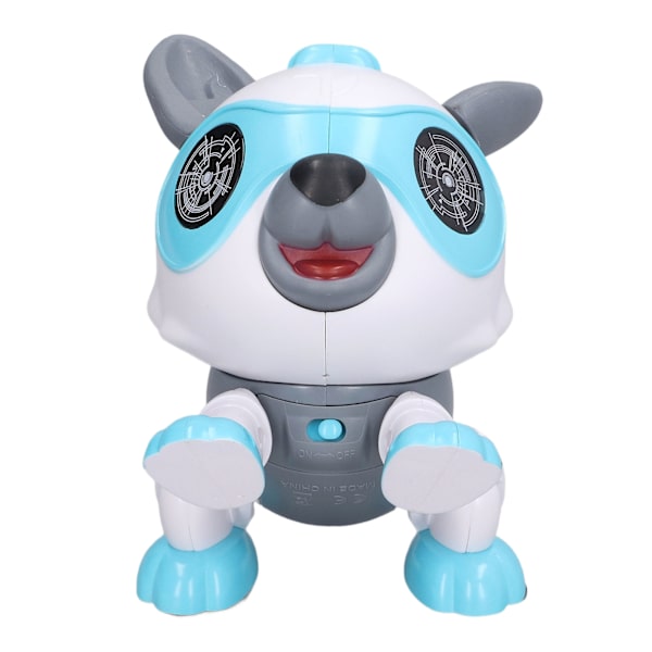 Robot Hund med Fjernkontroll, Berøringsensor, Avtakbar Robot Hund Valp Leke, Stemmestyrt for Barn, Blå