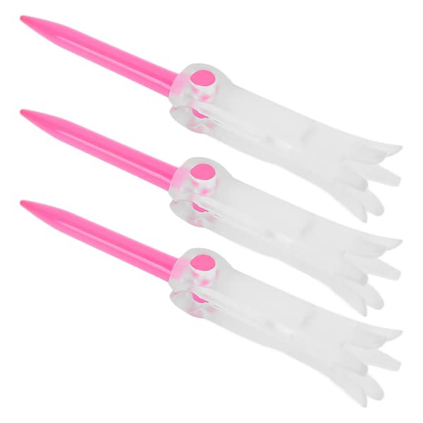 Foldable Training Golf Tee Anti-Flying Swivel Practice Accessories Ball Studs for GolfPink