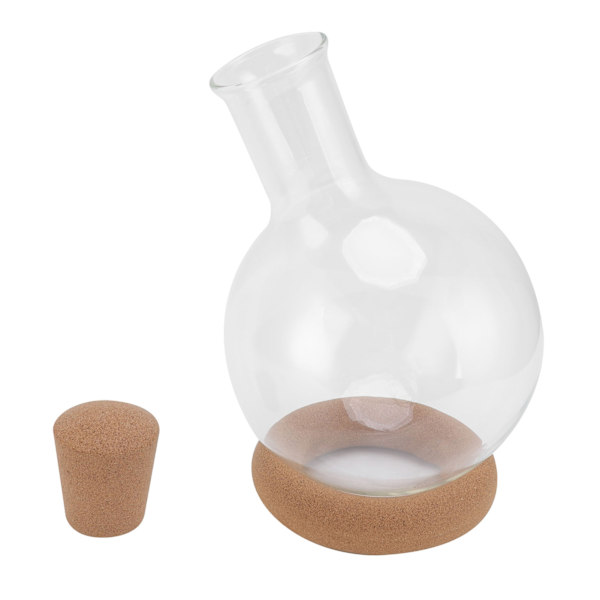 Rødvinsskaraffel Quick Sober Høj Borosilikatglas Transparent Glas Vindispenser med base til Bar Husholdningsgaver 1000ml