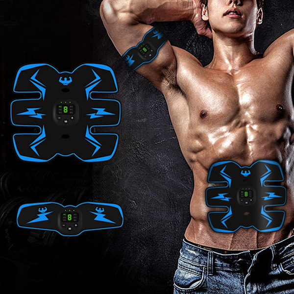 Digital display Laddning Magstickning Forma Muscle Trainer Instrument Löpsportutrustningblå