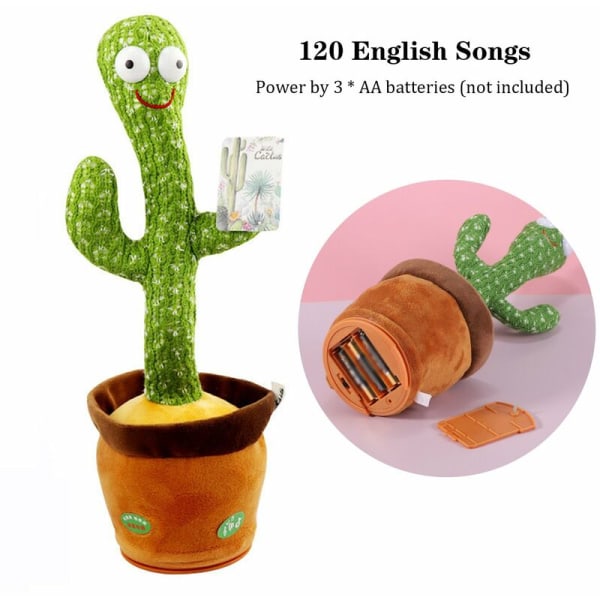 Elektronisk dans og sang Kaktus Sjove strikkede dukker Pædagogisk legetøj til børnefødselsdage, model: 5