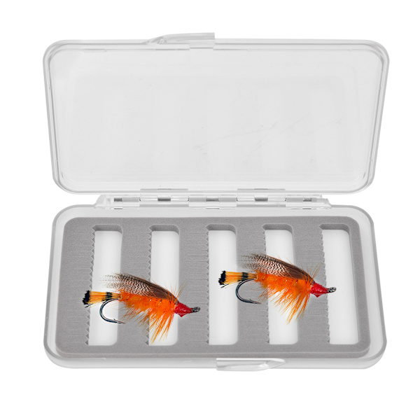 Vattentät Transparent Fluglure Box Förvaringsväska Container Organizer Fisketillbehör
