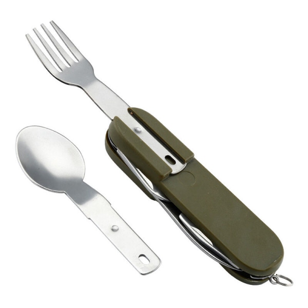 Vikkniv och gaffelkombination av rostfritt stål Multifunktionellt bärbart hem, HANBING