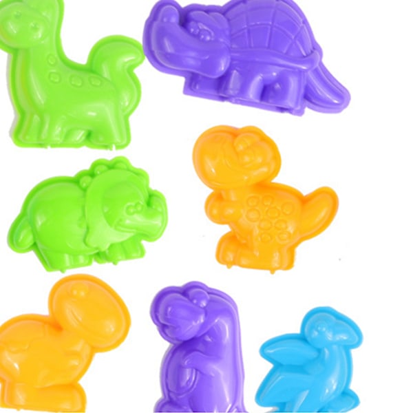 Børns Legesand Sæt Stimuler Fantasien Hold Fugtig Sikkerhed Farvet Legesand til Børn Dinosaur Sæt Opdateret 10.6oz