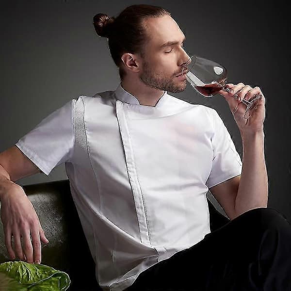 Sommarkockkostym Kockjacka Manlig kockskjorta Restauranguniformjackor