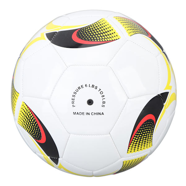 Størrelse 5 Fodbold PVC Majs Mønster Elastisk Fodbold Gave til Træningsspil Børn Voksne Hvid