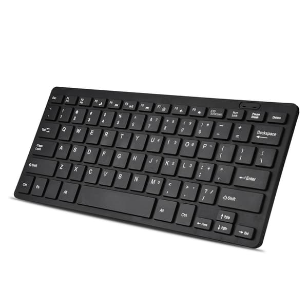 Ultratyndt mini USB-tastatur til stationær computer Bærbar computer (sort, 78 taster)