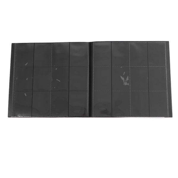 12 Pocket Games Kortpärm Rymmer 480 kort Repsäker Vattentät Dammtät Trading Album Display Hållare Svart