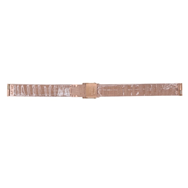 Mesh rustfritt stål klokkearmbånd vevd klokkearmbåndsbyttetilbehør for menn kvinner Rose Gold 0,47in