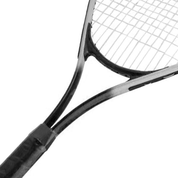 27 tommers tennisracket Enkelt tennisracket Treningssett for nybegynnerkonkurranse med bæretaske for voksne Student Kvinner Menn Svart