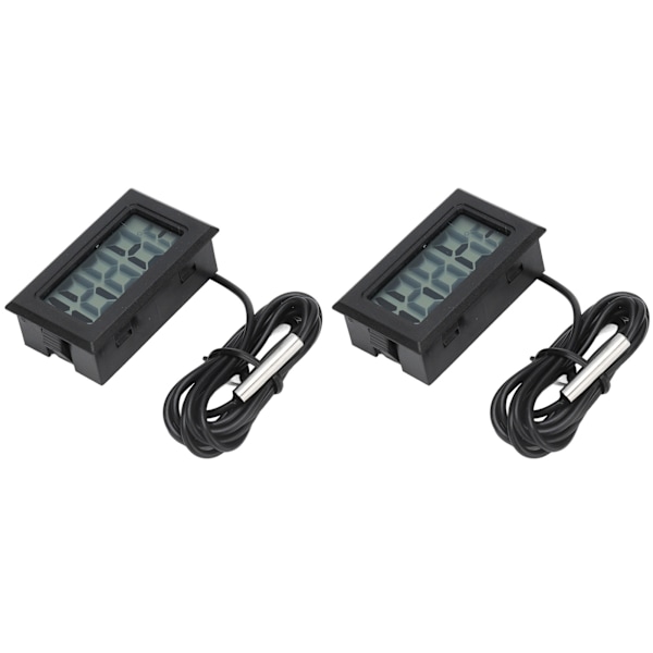 2st elektronisk digital termometer termostat temperaturmätare 2s Uppdatera med ProbeBlack