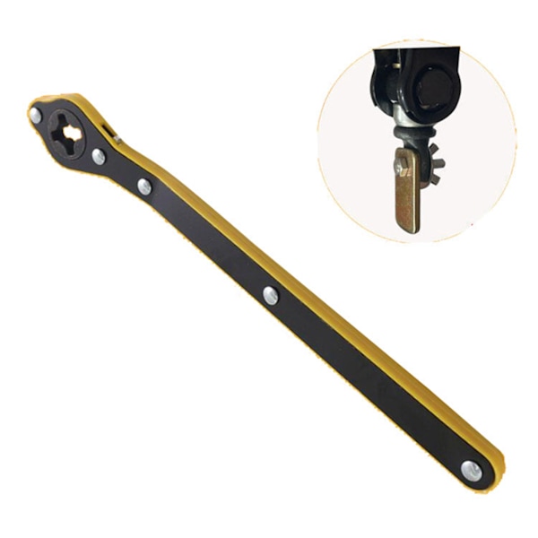 Spärrnyckel Metall Arbetssparande Stark Hållbar Rocker Design Jack Spärrnyckel Skiftnyckeladapter