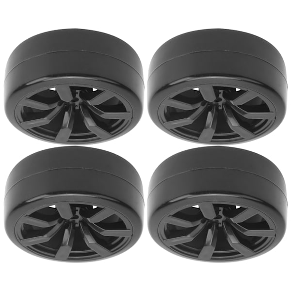 4 st 63mm RC Gummideck Driftdäck Ersättningsdäck Passar för WPL D12 (015BL) RC-bil