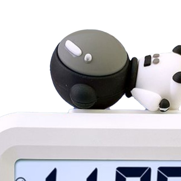 Elektronisk klocka Söt tecknad LED-skärm Desktop Elektroniskt larm Data Tidskalender Temperaturklocka Spaceman