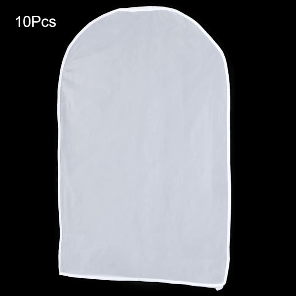 10st Transparenta hängande kläder för hushållskläder Kläddräkt Dammskydd Kappa Skyddsväska 60x100 cm För medellånga kläder