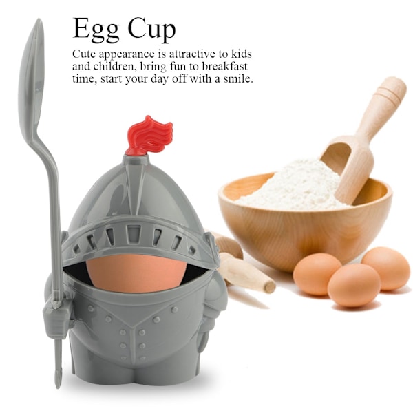 Eggkopp med eggeskje Avtakbar tegneseriemodell eggbeholder
