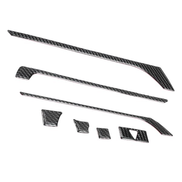 7st/set Navigationspanel Trim Central Kontroll Luftventil Dekor Kolfiber Passar Mazda MX-5 ND/Roadster ND 16-20LHD