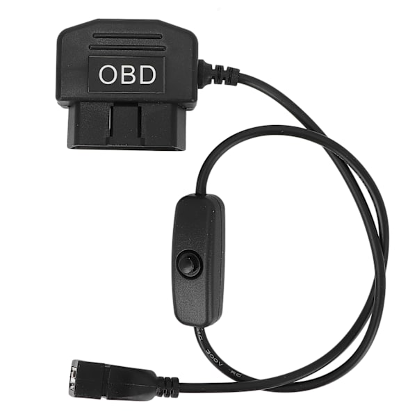 16-bens OBD2-stikkontakt USB-strømkabel OBD-adapterkabel 18,9 tommer oplader med universal stik